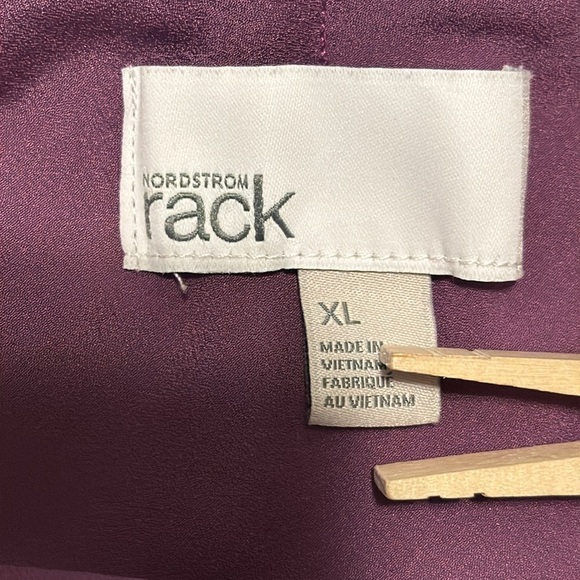 Nordstrom rack women’s maxi skirt XL brown and purple lightweight floral print - Picture 5 of 10